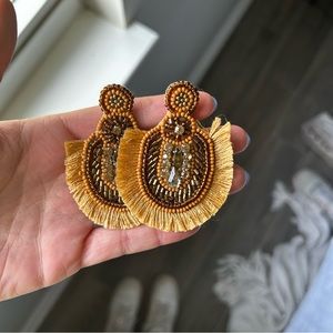 Beaded Fringe Earrings